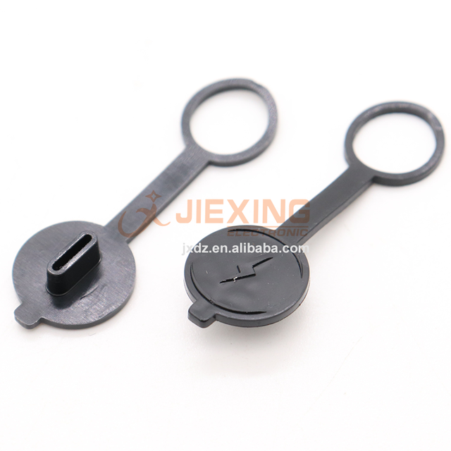 Rubber Dust Cap For USB Type C Female Socket Black Dust Cover Plug