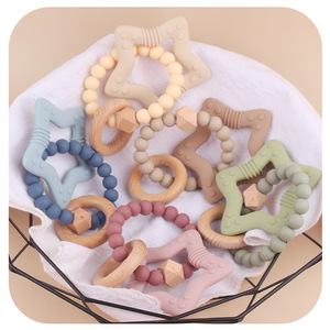 Nouveaux produits <span class=keywords><strong>pour</strong></span> bébé Cartoon Stars Tooth Gum <span class=keywords><strong>Jouet</strong></span> de dentition en silicone <span class=keywords><strong>pour</strong></span> bébé - Product Image 4