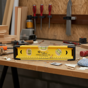 Nivel de Torpedo Stanley de 10 Pulgadas con Doble Vial para Medición de Precisión - Product Image 1