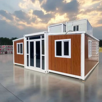 Casa Contenedor Expandible Moderna de Lujo de 40 y 20 Pies, Lista para Usar, de 2 a 5 Dormitorios, para Hotel, Oficina, Centro Comercial
