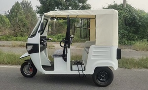 <span class=keywords><strong>Triciclo</strong></span> Eléctrico con Llantas Gruesas para Adultos con Gran Autonomía, Vehículo Eléctrico Tipo Tuktuk, Triciclos Eléctricos con Asistencia de Pedaleo Estilo Indio - Product Image 6