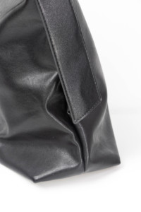 กระเป๋าสะพายไหล่ผู้หญิงหนังวัวแท้สีดำลายเรขาคณิตย้อนยุค ยี่ห้อจุนซิง ปิดด้วยซิป แฟชั่นทุกฤดูกาล - Product Image 2