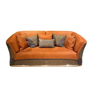 luxurious design Modern Dubai Qatar furniture sofa technology fabric sofa set home furniture set