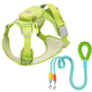 Nouveauté : Harnais tactique réglable pour <span class=keywords><strong>chien</strong></span> en nylon de luxe, anti-traction, avec poches, pour chiens de taille moyenne à grande - Product Image 2