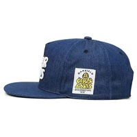 Gorra de Béisbol de PVC con Visera Plana, Unisex, Estilo Hip-Hop/Rap Chino, Ajustable, de 6 Paneles, en Tela de Algodón