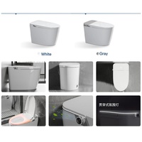 Inodoro Inteligente Ergonómico con Secado por Aire Caliente, Anti-Reflujo, Cierre Suave y Tapa de ABS para Renovación de Baños Familiares