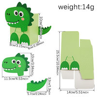 Boîtes en papier pour cadeaux et friandises sur le thème des dinosaures, pour enfants, baby shower, anniversaire, fournitures de fête