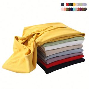 Vente en gros de tissu en molleton 80% coton 20% polyester 300 g/m², couleur unie personnalisée, streetwear, sweat-shirts décontractés pour hommes, automne - Product Image 2