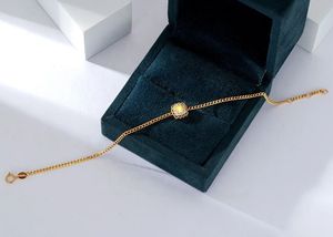 Bracelet en or massif 18 carats pur avec diamant jaune taille coussin et bordure dentelle, vente en gros Xinfly - Product Image 5