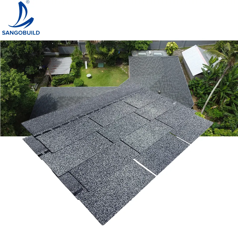 building material roofing tiles asphalt shingle for house construction waterproof 3 tab asphalt Shingles roofing sheet