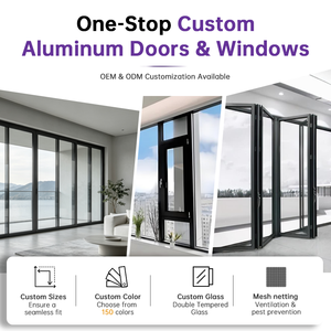 Puerta Corredera Interior <span class=keywords><strong>de</strong></span> <span class=keywords><strong>Aluminio</strong></span> EOKO CE, Insonorizada 30dB, Puerta Corredera Exterior con Vidrio Low-E <span class=keywords><strong>para</strong></span> Hogar, Cocina, Comedor, Villas - Product Image 5