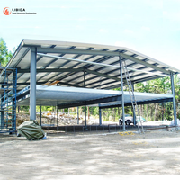 Construction de hangar préfabriqué, atelier, entrepôt, structure en acier, bâtiment industriel à ossature métallique