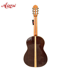 Aiersi <span class=keywords><strong>Guitarra</strong></span> Clásica de Arce Macizo con Incrustaciones, Tapa de Cedro, Instrumento Musical de Alta Calidad para <span class=keywords><strong>Concierto</strong></span> - Product Image 4