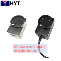 Adaptador de Corriente Desmontable con Clavijas para EE. UU., UE, Reino Unido y Australia, con Cabezales Intercambiables AC/DC
