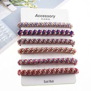 Accesorios para el Cabello al por Mayor con Logotipo Personalizado, Bandas Elásticas de Goma Coloridas para Niñas, Lazos para el Cabello con Trenza, para Mujeres - Product Image 3