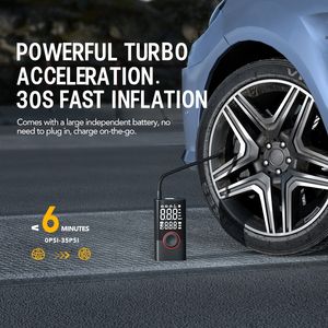 Portable Wireless Air <strong>Compressor</strong> <strong>Mini</strong> Electric Handheld Tyre Inflator Digital Car Tire Inflator Pump Factory Price High Inflator - Product Image 3