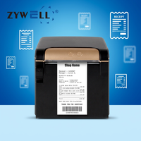 ZYWELL ZY608 Sistemas POS de Alta Calidad, Impresora Térmica de Recibos de 80 mm, Impresora de Etiquetas POS Wifi Resistente