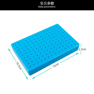 Small Blue Coloring <b>Table</b> 14x9 Holes For Model Spray Painting <b>Clamp</b> Base Drying Stand Youth Use - Product Image 4