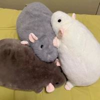 Souris blanche Jouet en peluche Souris grise Jouet en peluche Coussin animal personnalisé