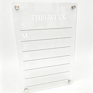 Pizarra Magnética Acrílica, Calendario Planificador Diario, Semanal y <span class=keywords><strong>Mensual</strong></span> Personalizado para Refrigerador, Transparente, Impresión Personalizada - Product Image 6