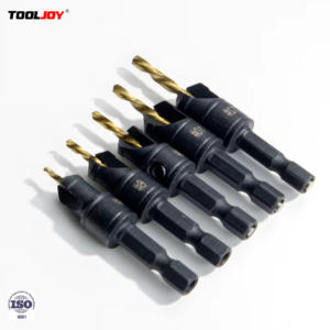 סט מקדחי תעשייה TOOLJOY 12 חלקים - מקדחי HSS מצופים טיטניום עם חיבור משושה להחלפה מהירה לקידוחים מרובים - Product Image 2