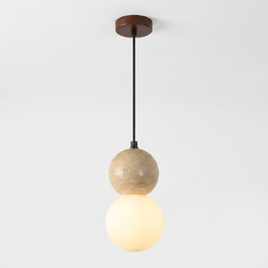 Lámpara Colgante Antigua de Travertino Vintage para Baño, Venta Directa de Fábrica - Product Image 1
