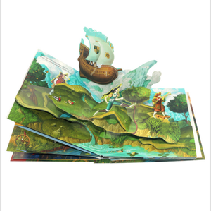 Di alta Qualità a buon mercato su misura del bambino di protezione di <span class=keywords><strong>libri</strong></span> per bambini stampa Animale Pop Up di Giocattoli Per Bambini Libro - Product Image 3