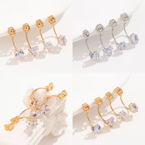 Pendientes de Estrella con Circonita de Nantong, Tono Dorado y Plateado, para Uso Diario, Accesorios de Joyería Unisex - Product Image 4