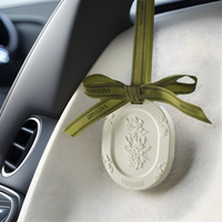 Diffuseur d'arômes en pierre de gypse personnalisé avec logo, portable, à suspendre, pour voiture, armoire, mariage, maison, cadeau