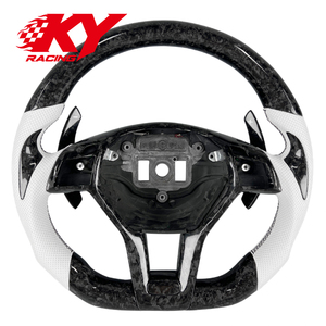 Volante de Fibra de Carbono Forjado Personalizado para Mercedes-Benz W204 W212 2011-2015 CLA GLA 45 C63 CLS63 E550 AMG R231 SL SLK350 - Product Image 1