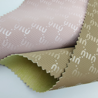 Tissu non élastique en PU avec motifs lettres, anti-moisissure, résistant à l'abrasion, épaisseur 0,8 mm, 350 GSM pour manteaux et vestes