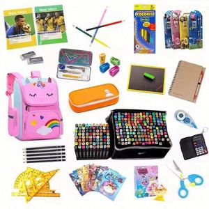 Paquete de Útiles Escolares para Niños, Set de Papelería para Estudiantes, Artículos Escolares Hechos a Mano en Lona - Product Image 3