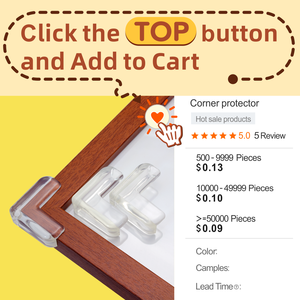Protection d'<span class=keywords><strong>angle</strong></span> de table transparente pour la sécurité des bébés, protection d'<span class=keywords><strong>angle</strong></span> en PVC pour un usage domestique - Product Image 6