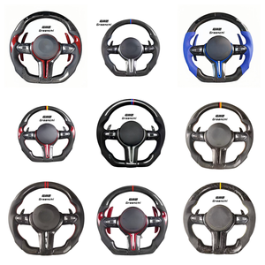 พวงมาลัยหนังคาร์บอนไฟเบอร์แบบสปอร์ตสำหรับรถยนต์ BMW <span class=keywords><strong>F10</strong></span> F30 E46 E60 F15 F90 F80 G20 G30 M3 M4 M5 อะไหล่รถยนต์ ไม่มีถุงลมนิรภัย - Product Image 6