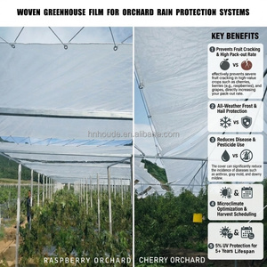 Bâche en géomembrane tissée renforcée GSM sur mesure, résistante aux intempéries, pour arbres fruitiers, protection contre la pluie pour fermes commerciales - Product Image 4