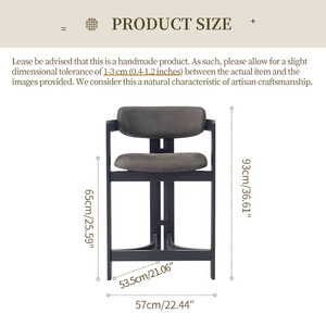 Sgabello da Bar in Legno Massello di Frassino Nero, Design Moderno e Lussuoso Italiano, con Schienale e Poggiapiedi per Isola <span class=keywords><strong>Cucina</strong></span> e Bar Domestico, Australia - Product Image 6