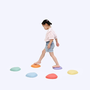 Parcours d'obstacles intérieur et extérieur favorisant la coordination de l'équilibre Toddler 6Pcs Balance Stepping Stones for Kids - Product Image 1