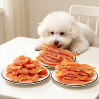 Friandises pour chiens au poulet séché cristallisé ISO FDA - Collation saine pour chiens, naturelle, séchée à l'air, faible en gras et riche en protéines