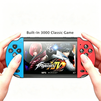 Console de jeu portable mini HD 640x480, modèle X7, écran tactile Android, 3000 jeux classiques intégrés, batterie 1500mAh