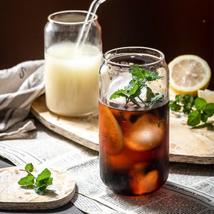 Couvercles en bambou pour tasse en verre borosilicaté de 16oz pour thé à bulles, bière, café glacé, whisky et autres verres - Product Image 4