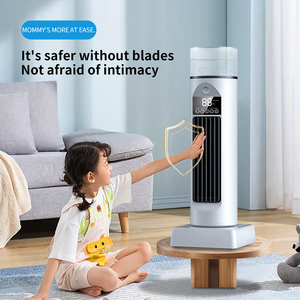 Leafless Spray <b>Fan</b>, Household Desktop Tower Air Conditioner Cooling USB Swivel <b>Fan</b> Bladeless Design Ensures Safety and Eliminate - Product Image 1