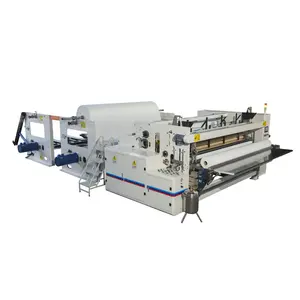 Automatische Küchenhandtuch-Papierrolle Produktions-Rückwickelmaschine