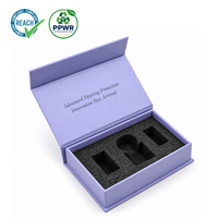 Boîte d'emballage en carton rigide avec logo personnalisé, boîte cadeau magnétique avec insert en mousse antichoc pour les ensembles de protection auditive