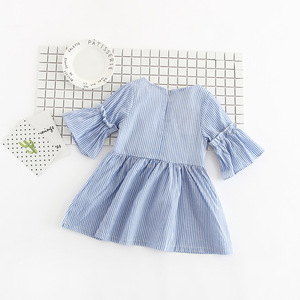 New Model Child Shopping <b>Clothes</b> Children Girl Stripe Dress - Product Image 3