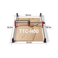 Shenzhen pour Twotrees TTC-H40 500W CNC routeur sculpture sur bois Machine électrique Art fleur voiture diffuseurs d'huile Atc à vendre