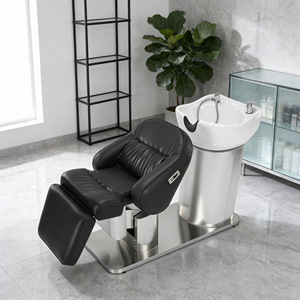 Muebles de Salón de Belleza Modernos y Lujosos, Sillón de Masaje Cómodo para Salón de Peluquería, Cama para Lavado de Cabello con Lavabo - Product Image 5