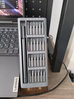 Kit de Destornilladores de Precisión Mi, Grado DIY, Acabado Simple, Punta Magnética, Estuche de Aleación de Aluminio Anodizado, Mango de Metal de Aluminio, 20-40 Piezas