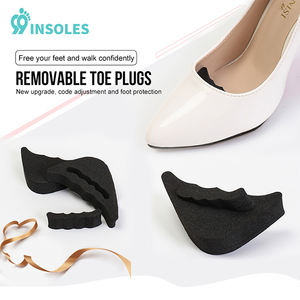 حشوة حذاء نسائية بكعب عالٍ ومقدمة من الأمام لوسادة مضادة للألم مقاس مدبب للأحذية قابلة للتعديل حذاء ناعم قابل للإزالة من الأمام إصبع القدم <span class=keywords><strong>Pl</strong></span> - Product Image 2