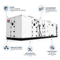 Unidad de Tratamiento de Aire (UTA) Tipo DX para Techo Suspendido, Expansión Directa, R410A, Ventilación con Recuperación de Calor para Oficinas y Hoteles