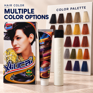 WELLTNO Xiucai Coloración Capilar en Crema de Larga Duración con Bajo Contenido de Amoníaco, Colores Vivos Rubio Ceniza Cobre para Todo Tipo de <span class=keywords><strong>Cabello</strong></span> 80ml X 2 - Product Image 2